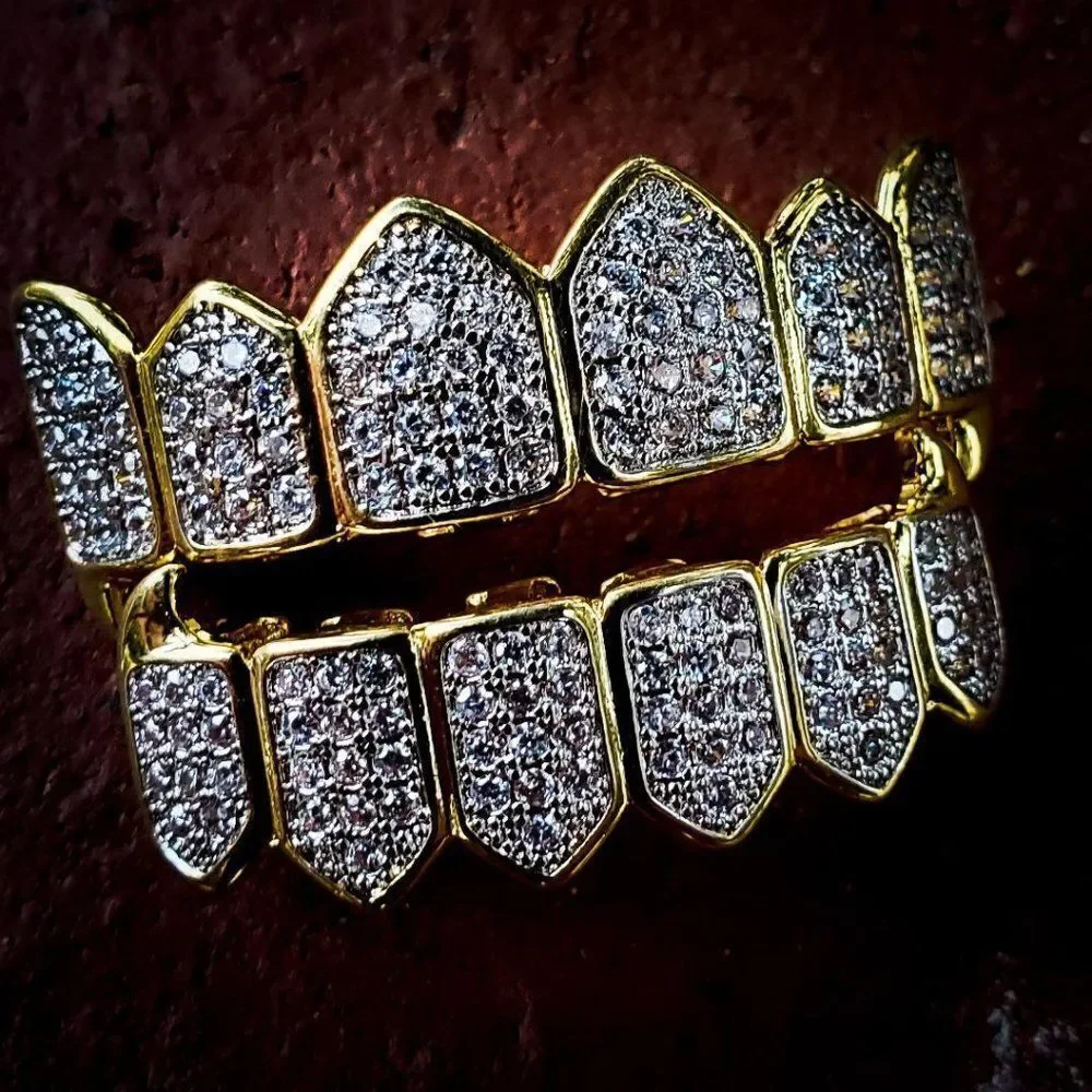 Lab Created Diamond fang Grillz